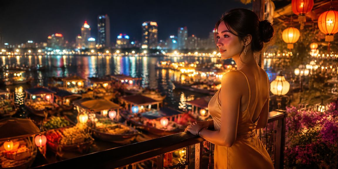 Người chơi High Roller theo dõi kết quả cược tại chợ đêm Nha Trang qua điện thoại